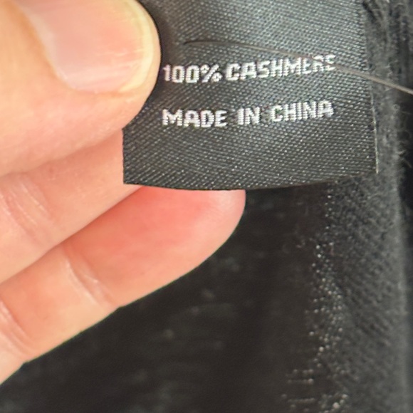 Jarbo Cashmere Black Sleeveless Sweater Top M L Like New - Picture 4 of 6